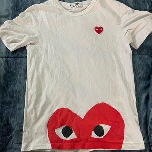 commes des garçons PLAY bottom heart t-shirt